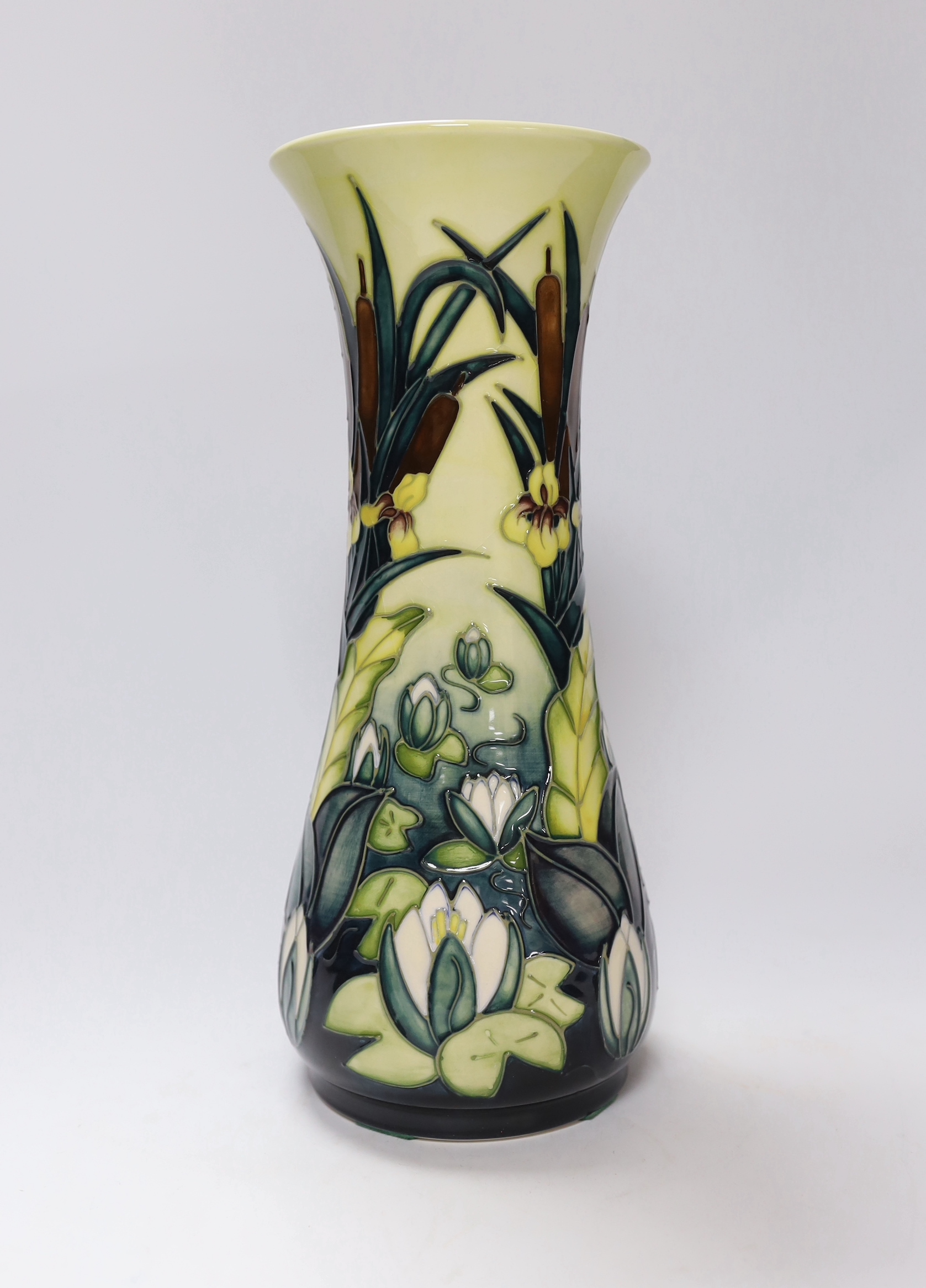 A Moorcroft Lamia pattern tall vase, 31cm